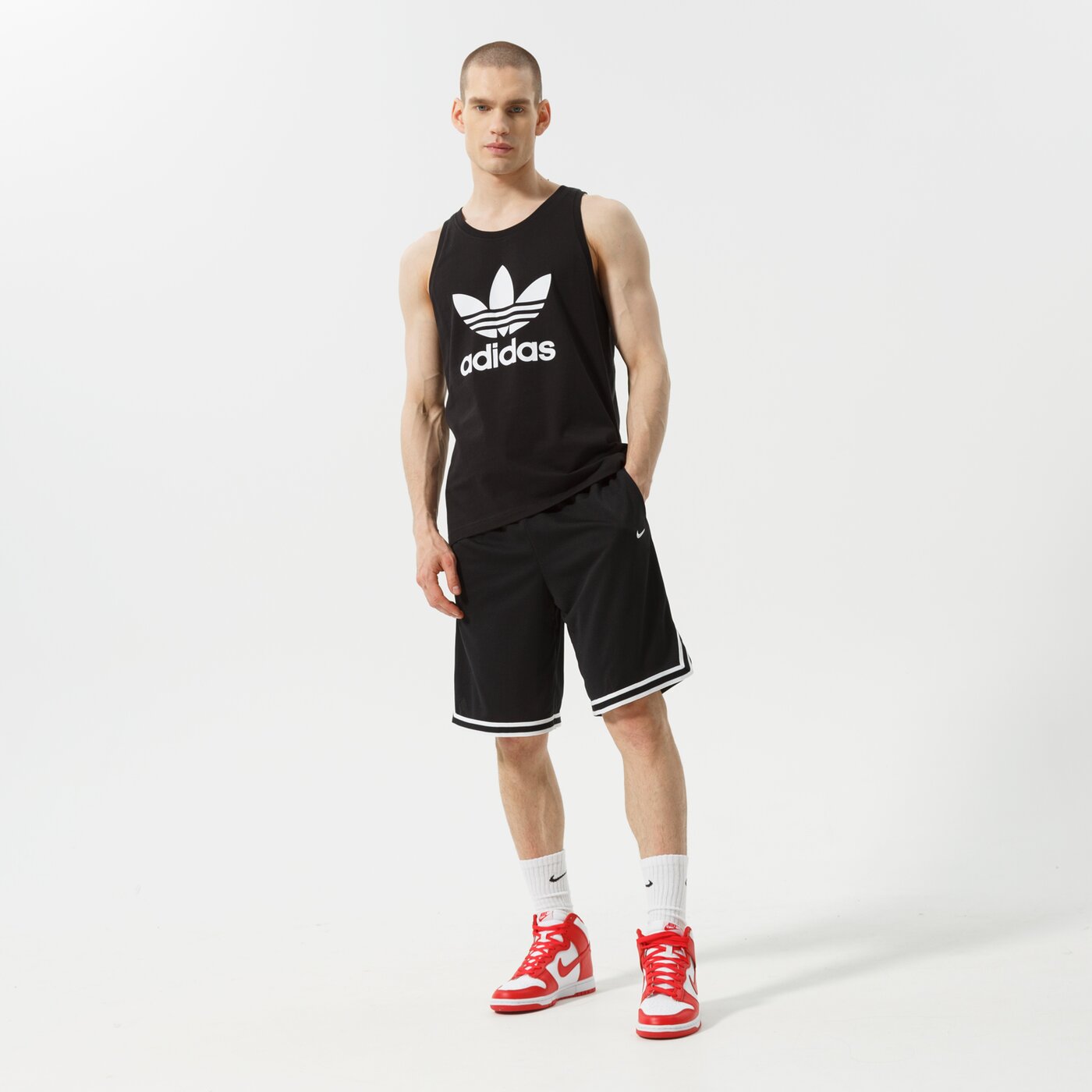 Мъжка тениска ADIDAS ПОТНИК TREFOIL h06634 цвят черен