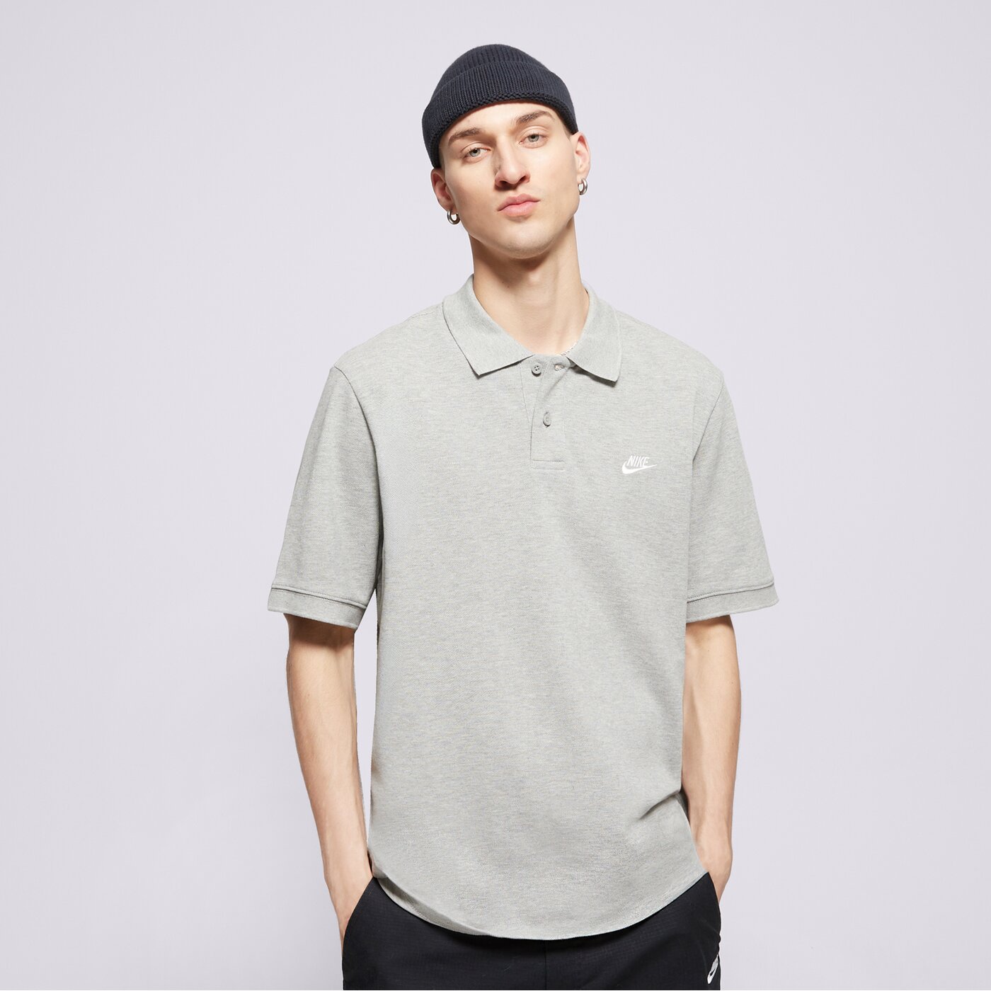 Мъжка тениска NIKE ТЕНИСКА ТИП ПОЛО M NK CLUB SS ТЕНИСКА ТИП ПОЛ fn3894-063 цвят сив