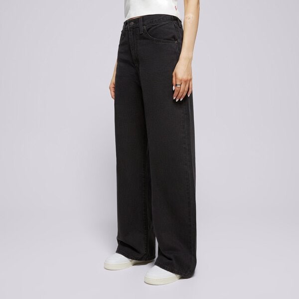 Дамски панталони LEVI'S ПАНТАЛОНИ CINCH BAGGY 001up-0003 цвят черен
