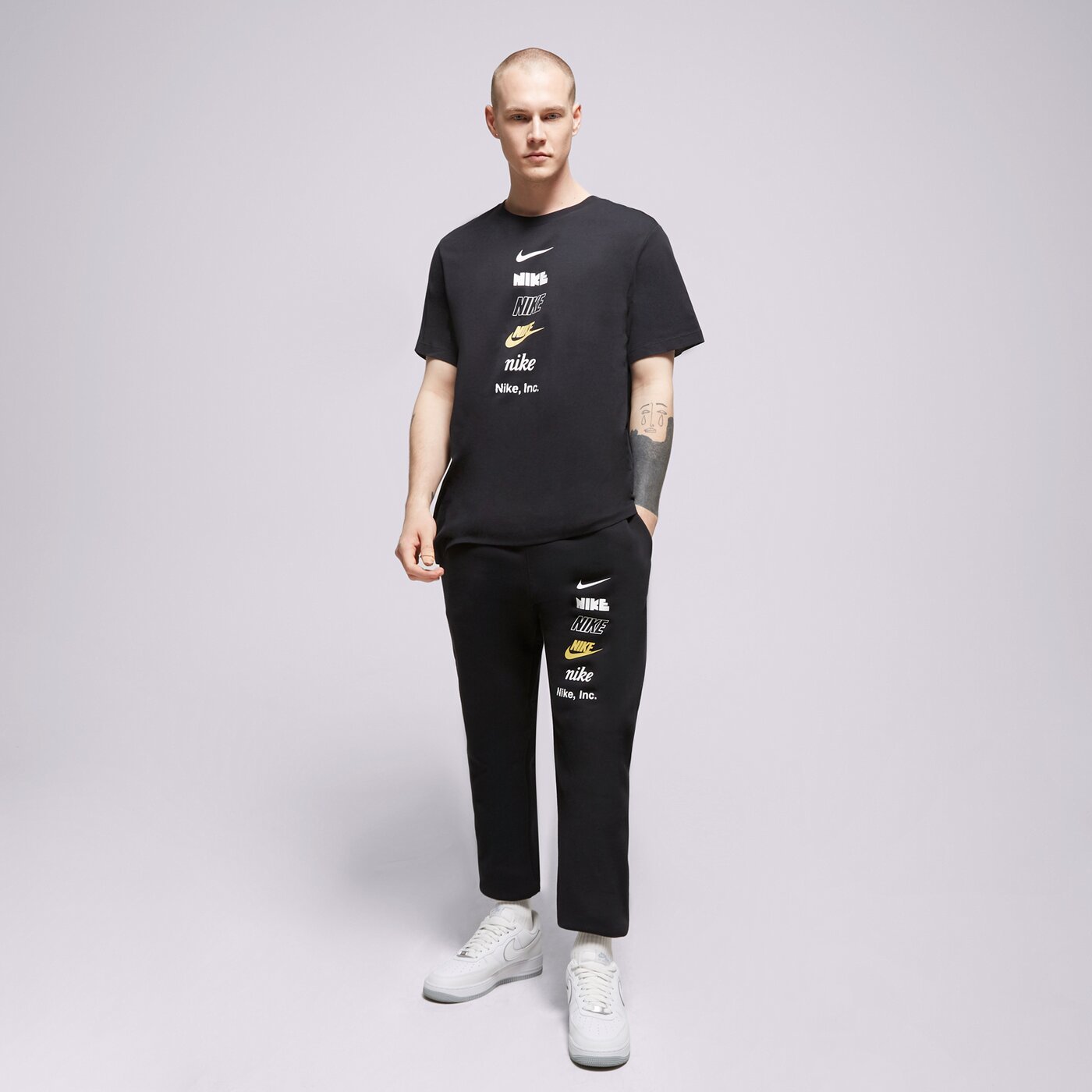 Мъжка тениска NIKE ТЕНИСКА M NSW TEE CLUB+ HDY PK4 dz2875-010 цвят черен