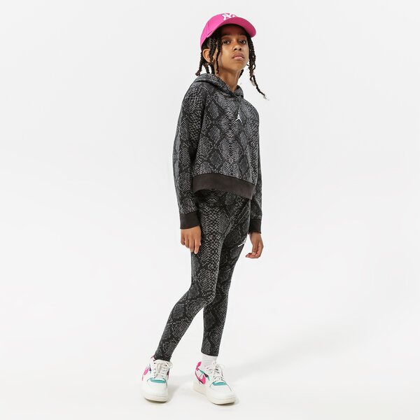 Детски панталони JORDAN КЛИН ESSENTIALS SNAKE LEGGING GIRL 45b314-023 цвят черен