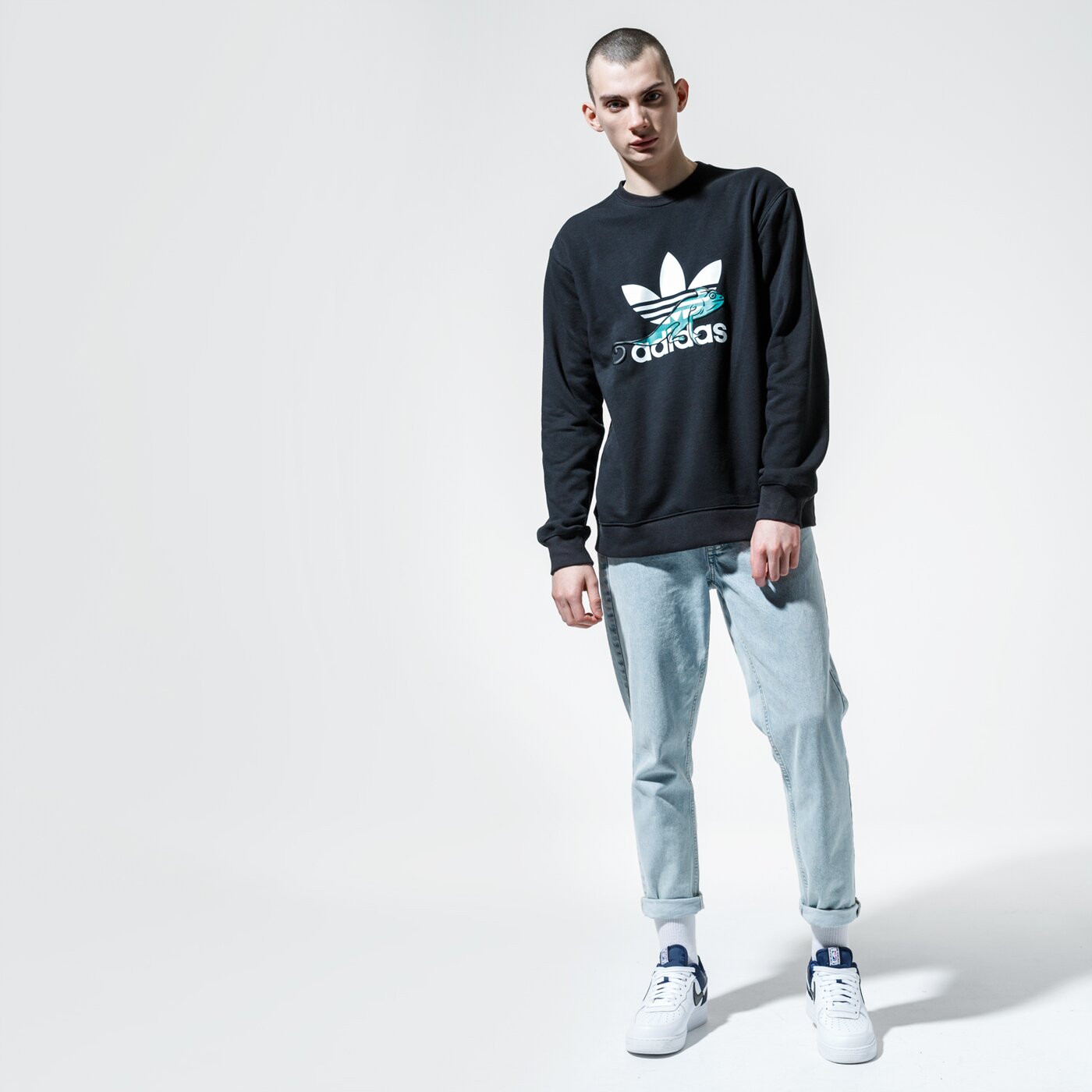 Мъжки суичър ADIDAS СУИТЧЪР SWEATSHIRT fm3701 цвят черен