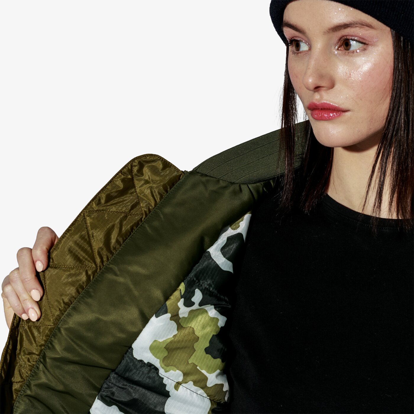 Дамско зимно яке NIKE ЯКЕ W NSW NSW PARKA INSULATED MA1 932049-395 цвят каки