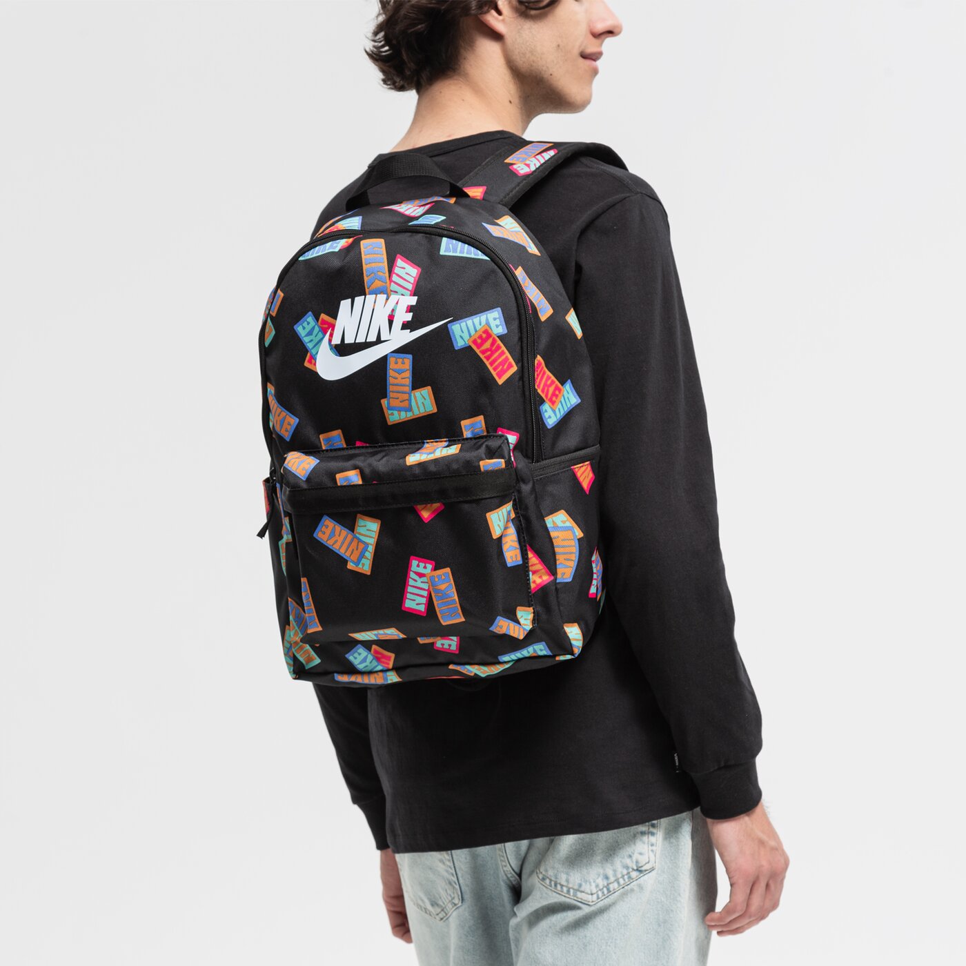 Детска раница NIKE РАНИЦА HERITAGE dm2159-010 цвят черен