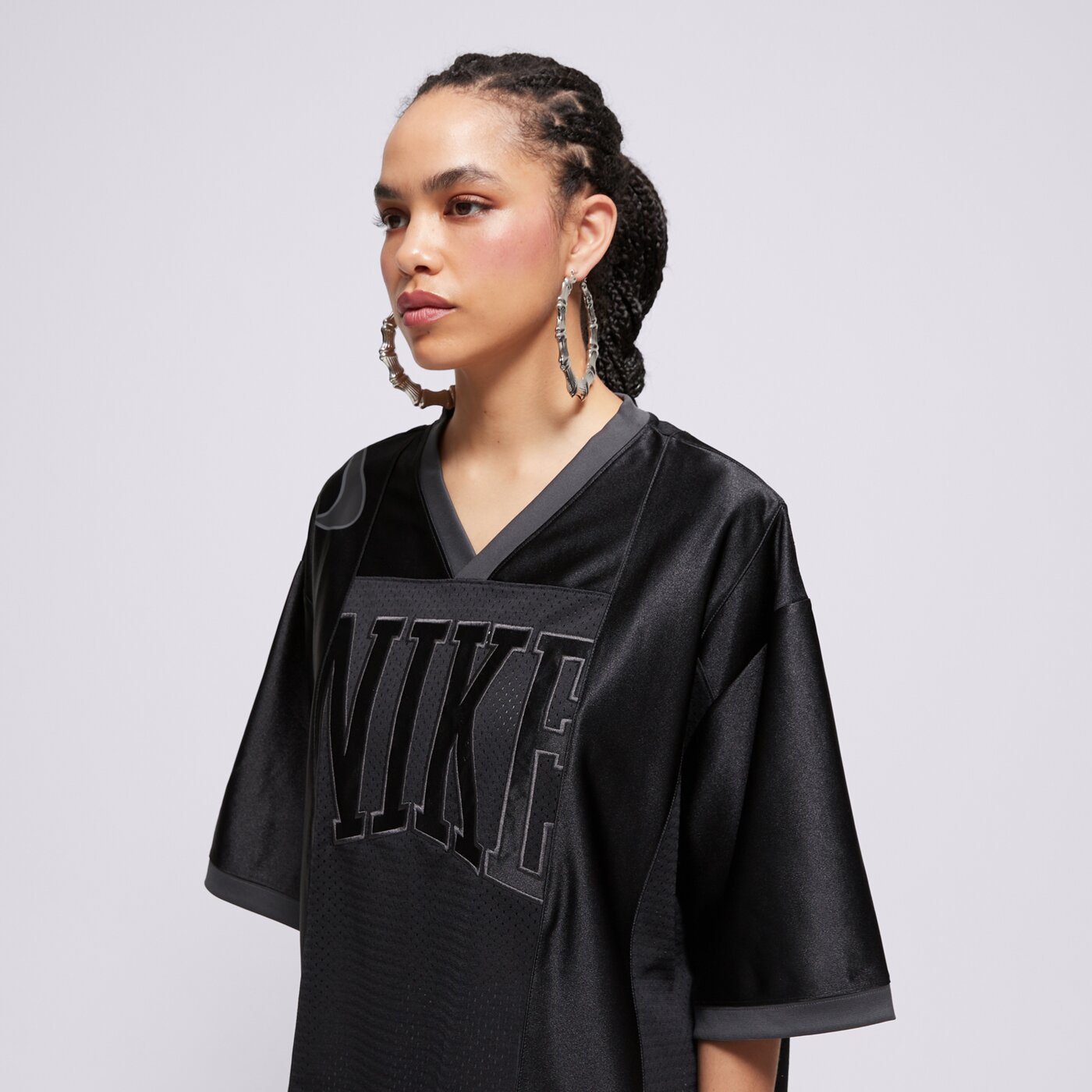 Дамска тениска NIKE ТЕНИСКА W NSW STREET SS GX JRSY ТОП hj0280-010 цвят черен