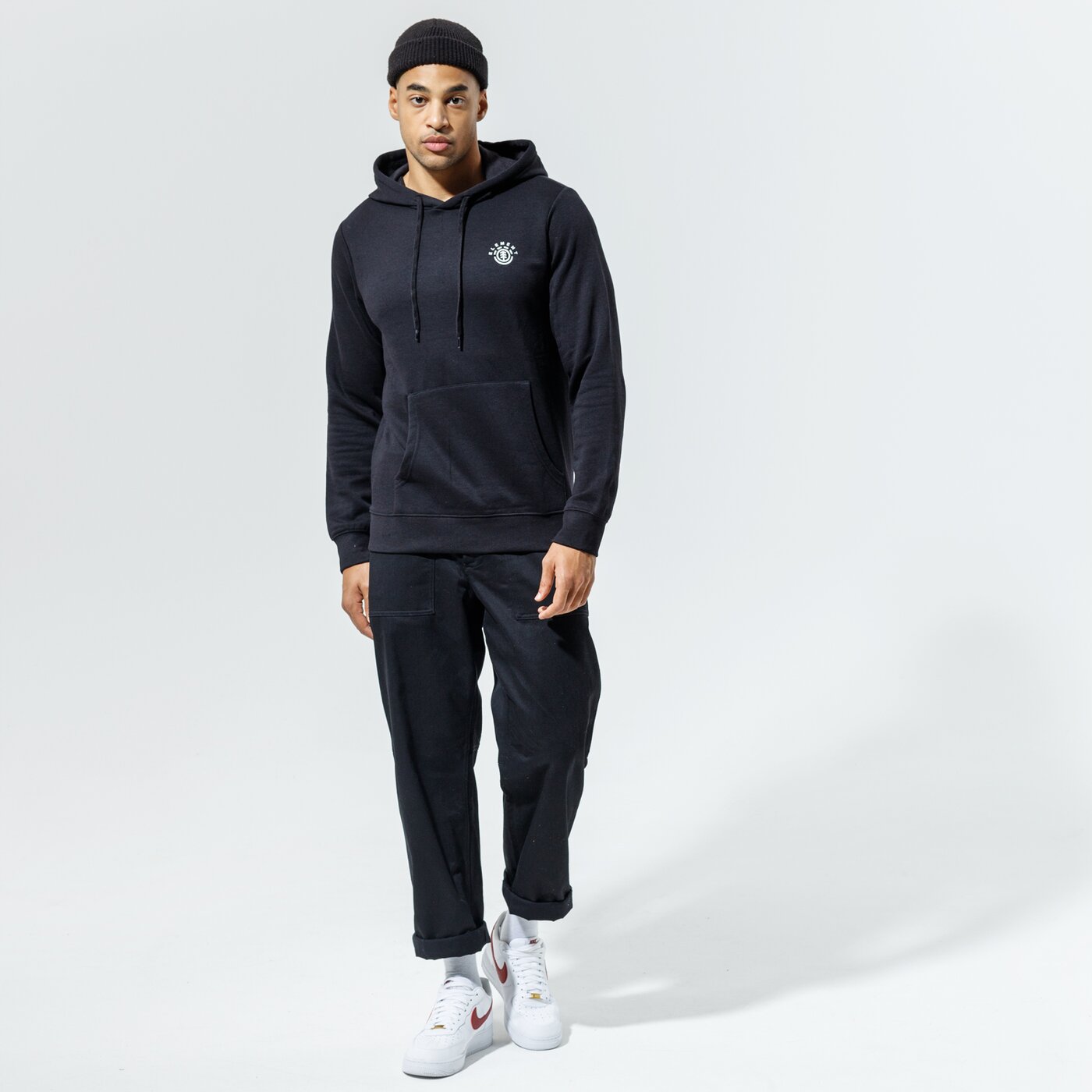 Мъжки суичър ELEMENT СУИТЧЪР С КАЧУЛКА IVYHILL HOOD z1hoe13732 цвят черен