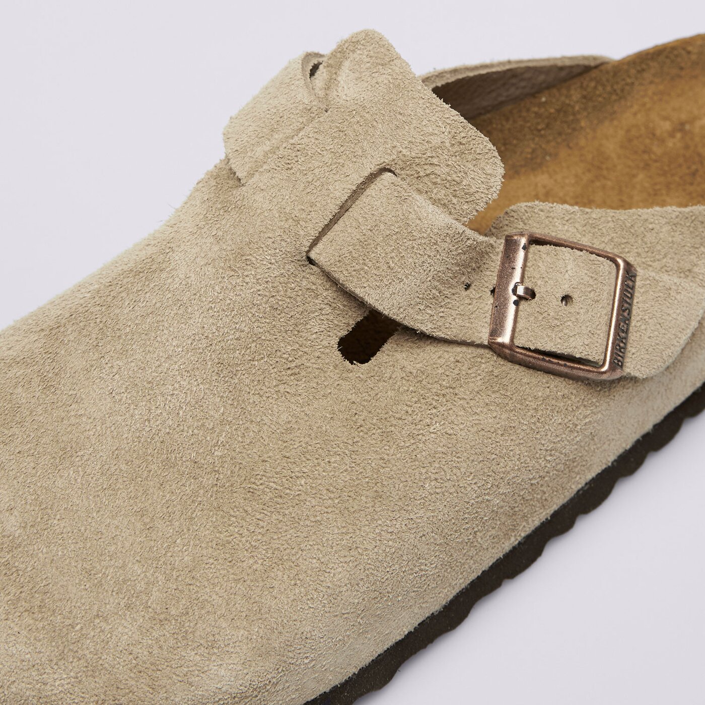 Мъжки чехли и сандали BIRKENSTOCK BOSTON  60461 цвят бежов