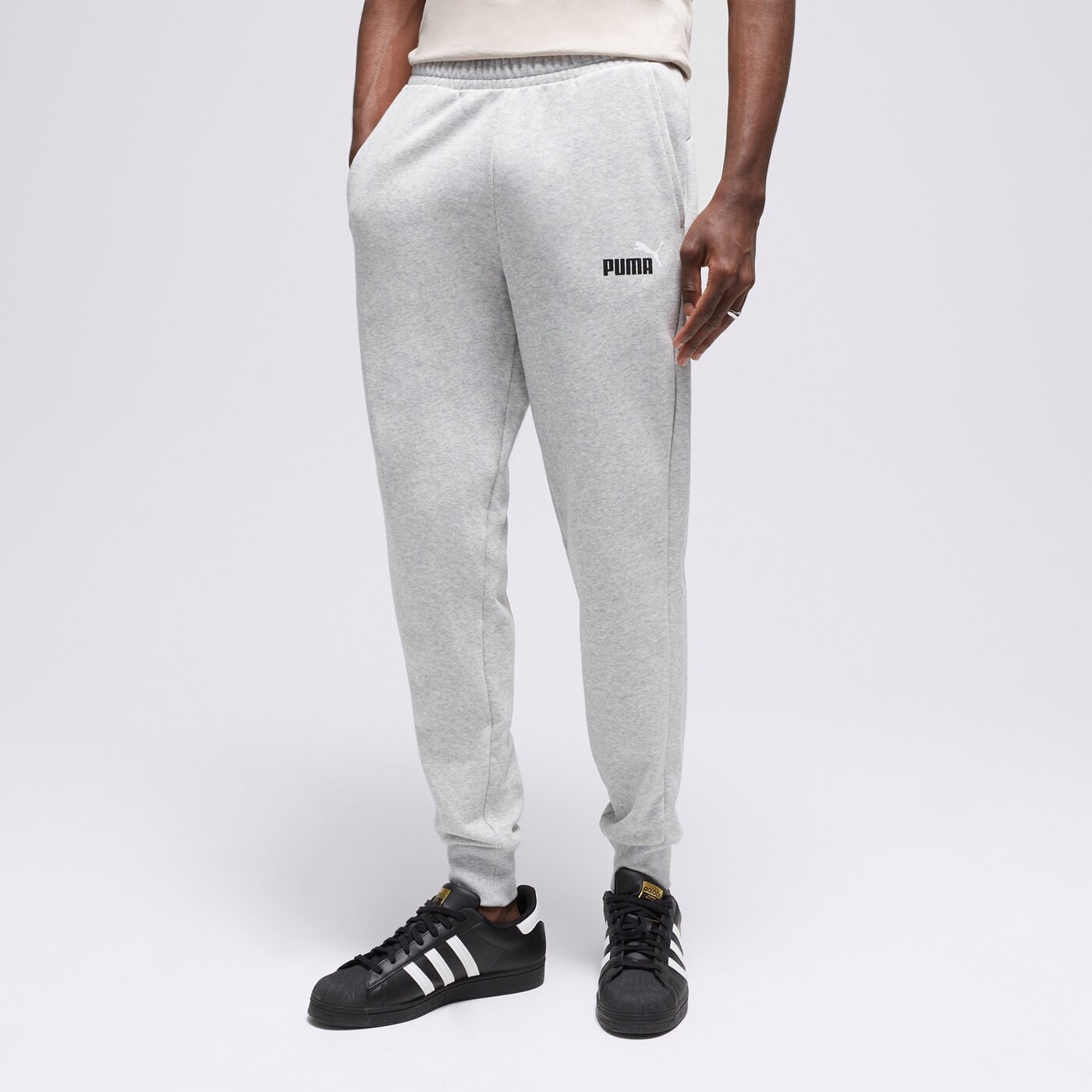 Мъжки панталони PUMA ПАНТАЛОНИ CORE 58676704 цвят сив