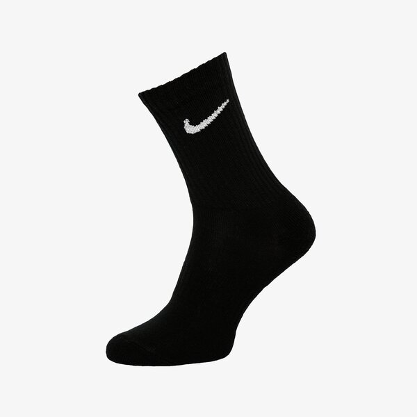 Дамски чорапи NIKE 3-PACK CUSHIONED CREW SOCKS sx7664-010 цвят черен