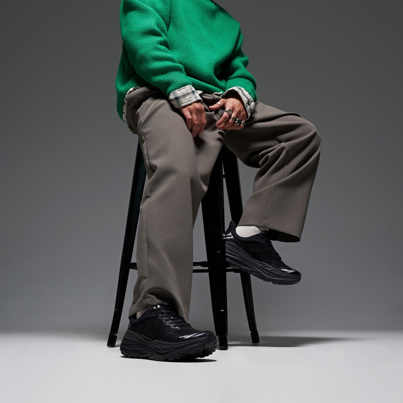 Мъжки маратонки за бягане HOKA STINSON 7 1141530bblc цвят черен