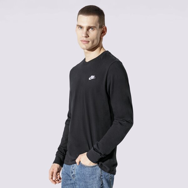 Мъжка тениска NIKE ТЕНИСКА NSW CLUB LONG-SLEEVE TEE ar5193-010 цвят черен