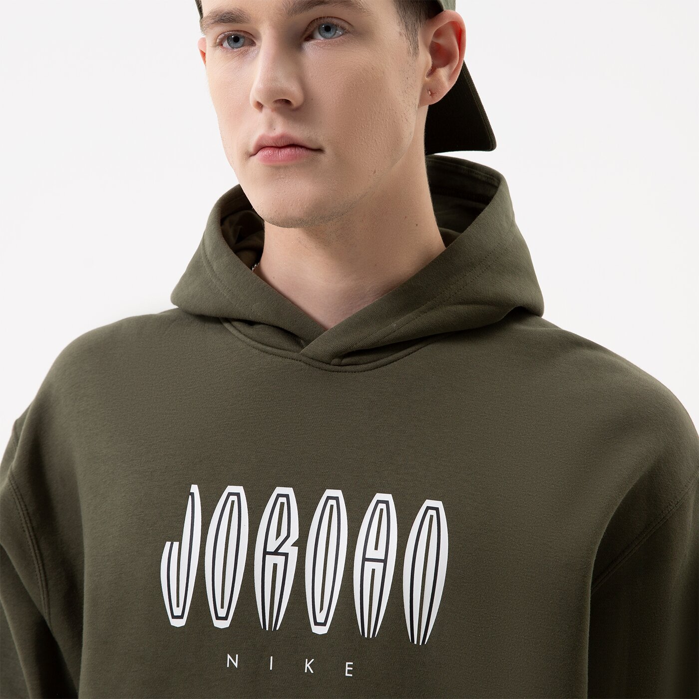 Мъжки суичър JORDAN СУИТЧЪР С КАЧУЛКА M J FLT MVP JD FLC PO dq7559-325 цвят каки