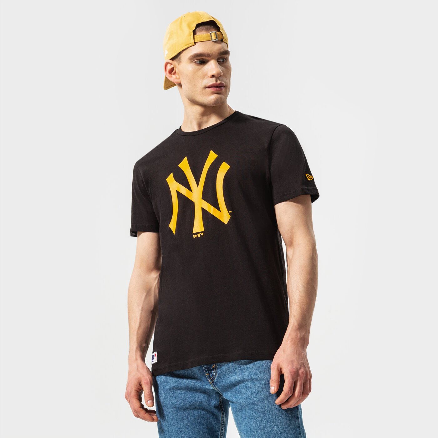 Мъжка тениска NEW ERA ТЕНИСКА TEAM LOGO NYY BLK 12893128 цвят черен