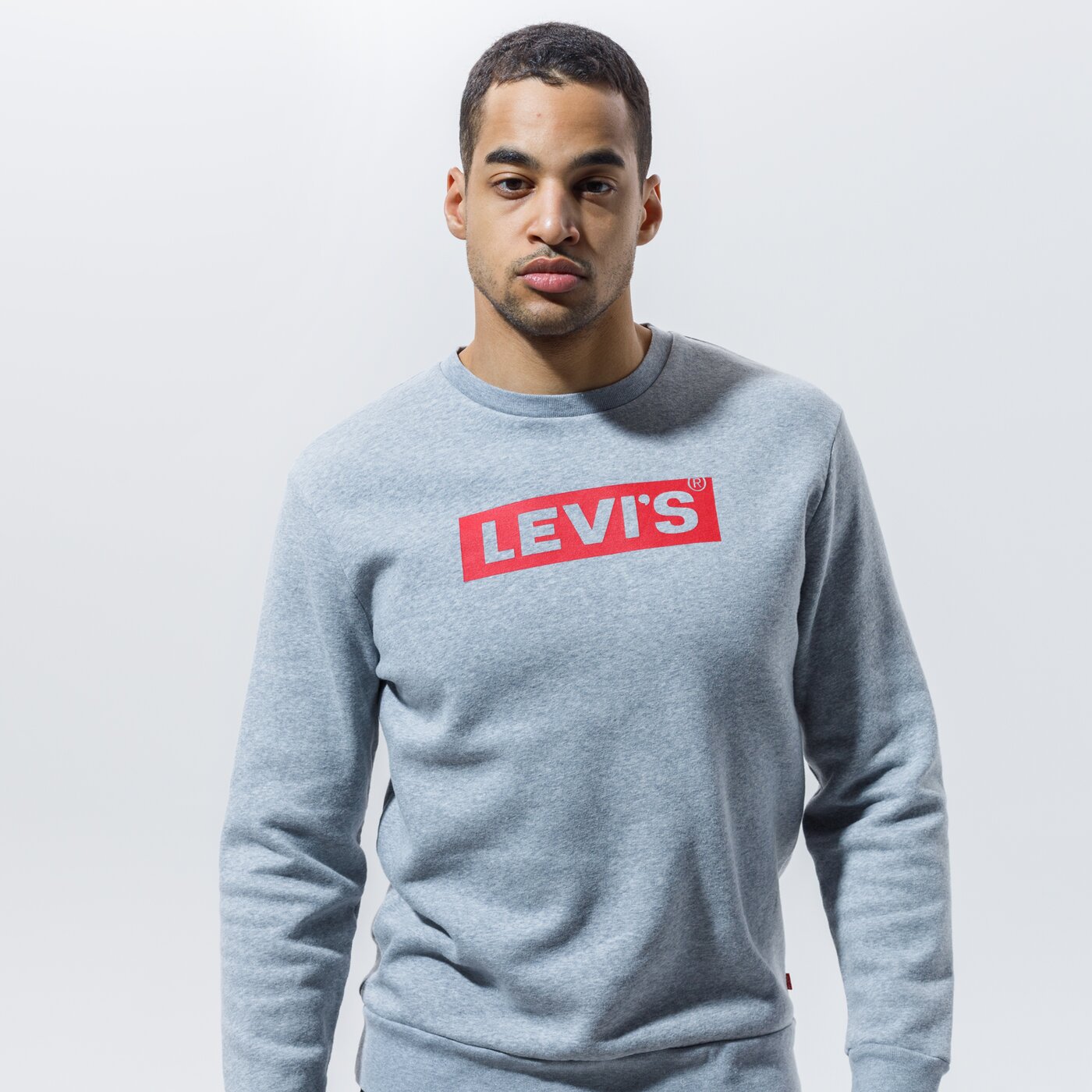 Мъжки суичър LEVI'S СУИТЧЪР T3 GRAPHIC CREW 38796-0028 цвят сив