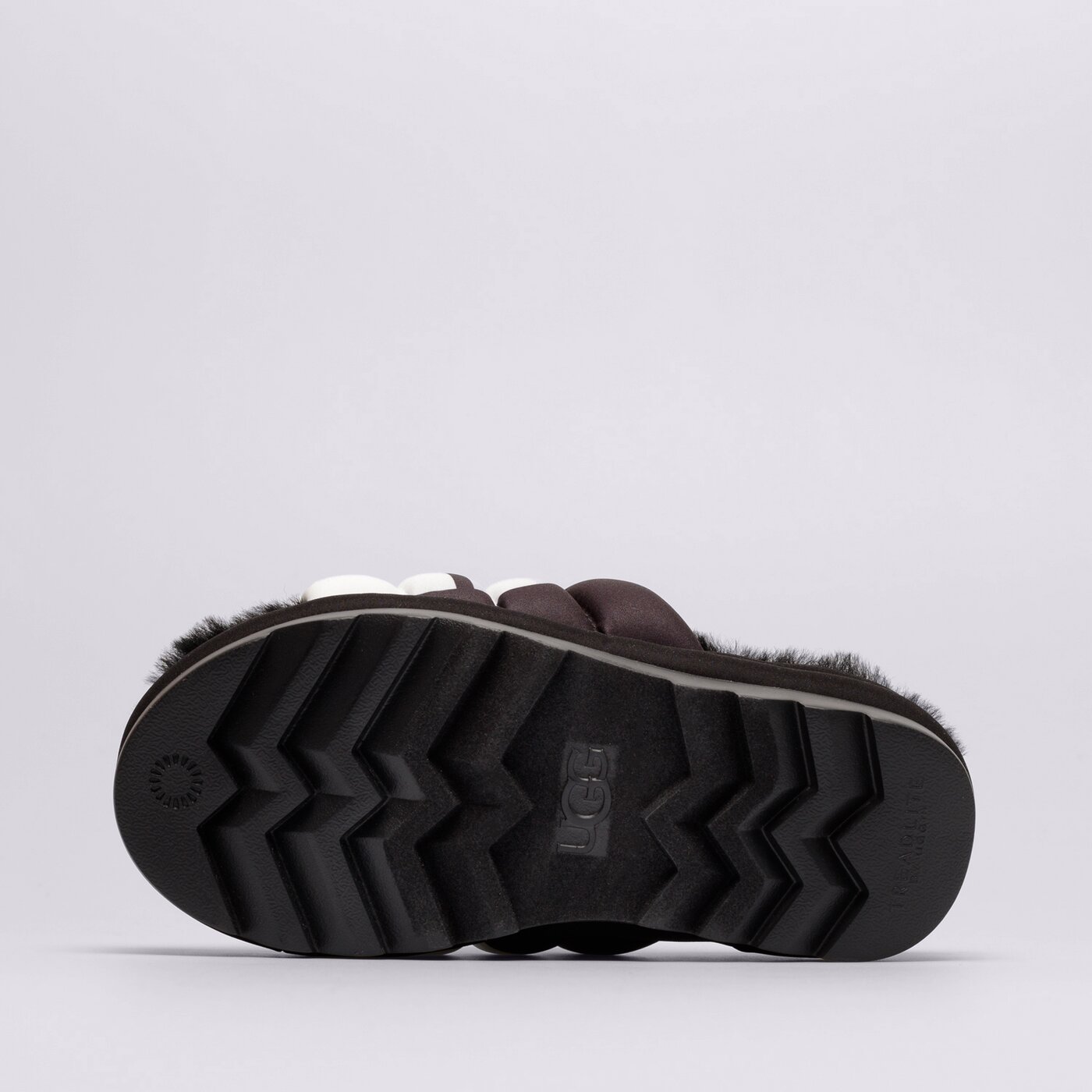 Дамски чехли и сандали UGG MAXI SLIDE LOGO 1127067-black цвят черен