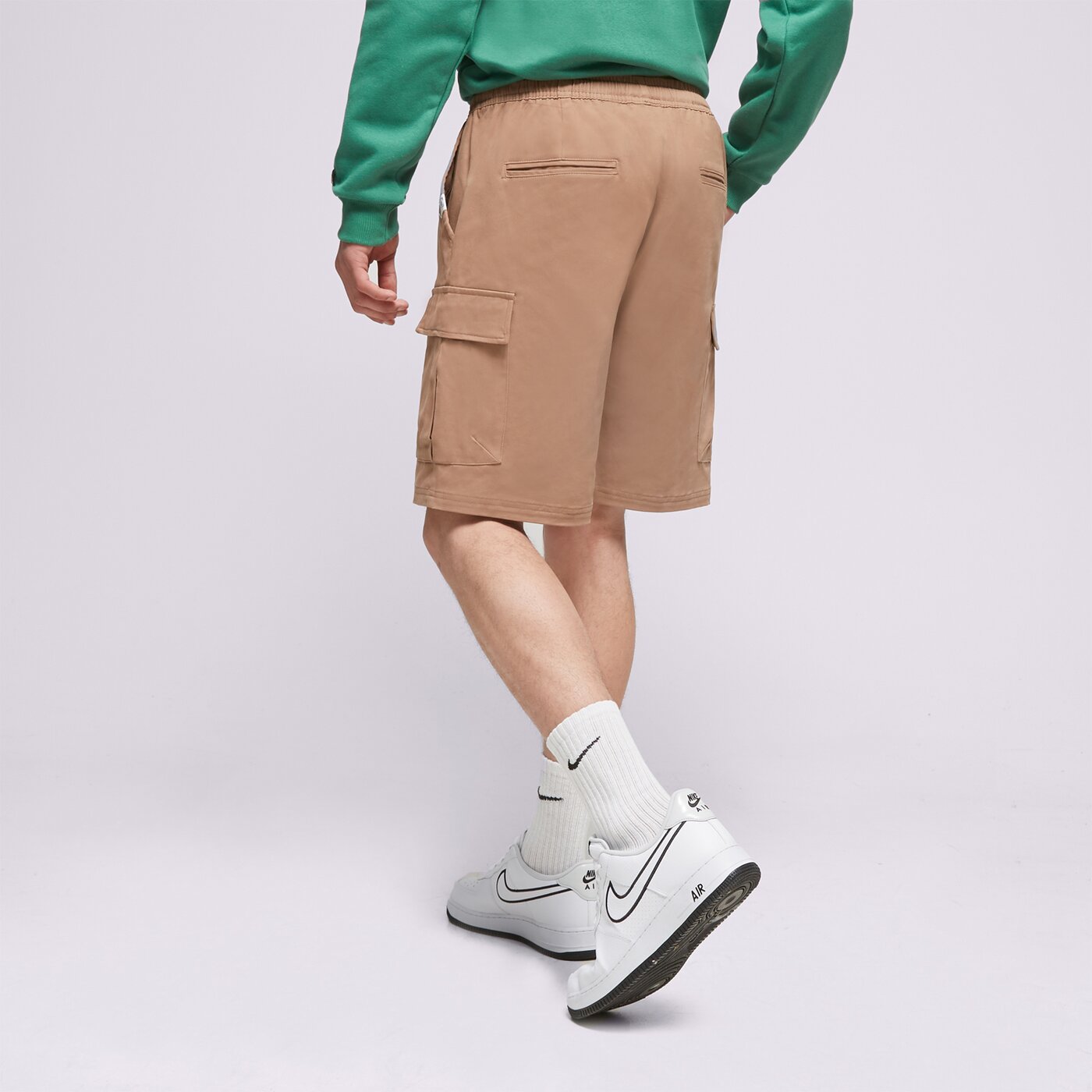 Мъжки къси панталони CONFRONT ШОРТИ CARGO BROWN cf123szm06002 цвят кафяв