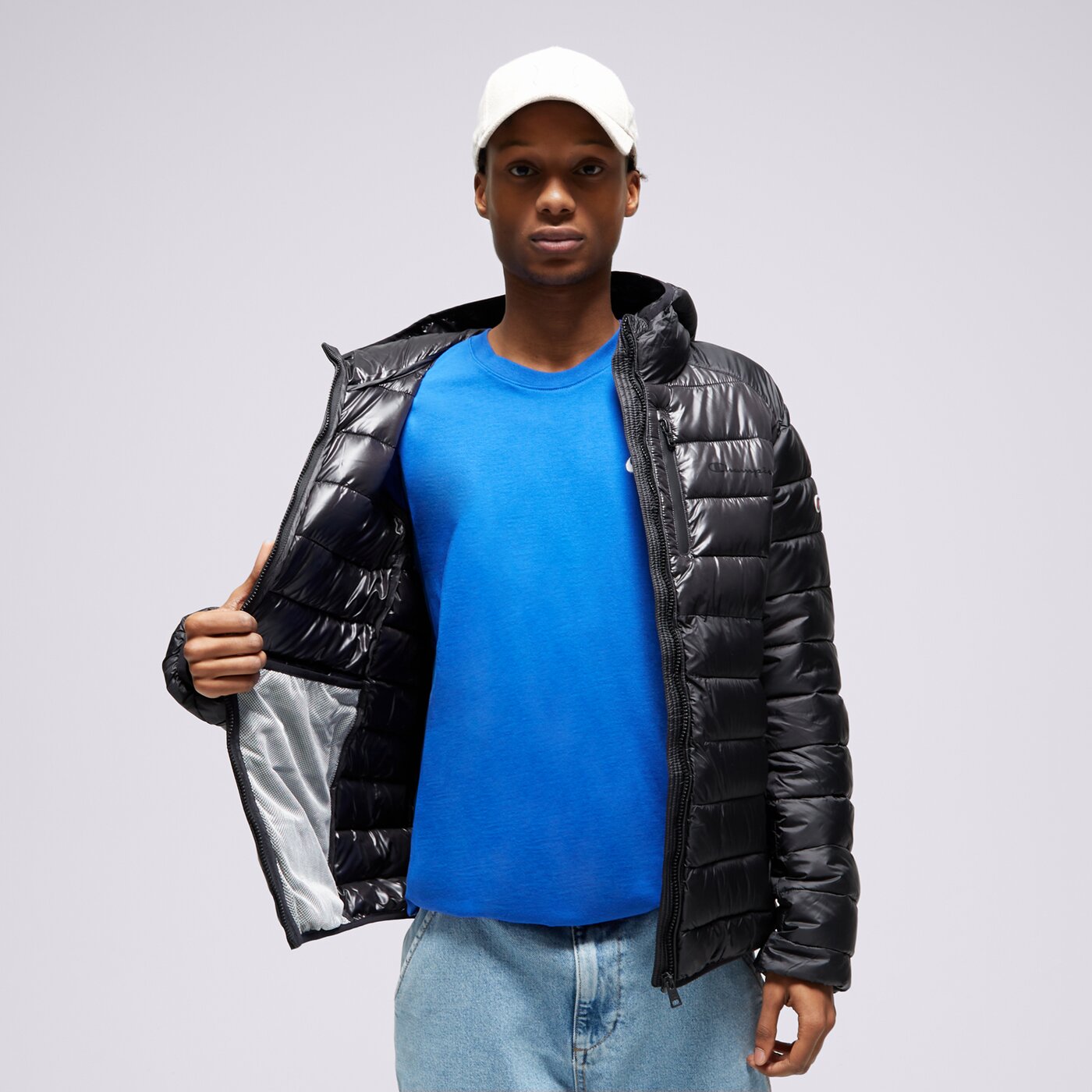 Мъжко зимно яке CHAMPION ЯКЕ ЗИМНО HOODED JACKET 219184kk001 цвят черен