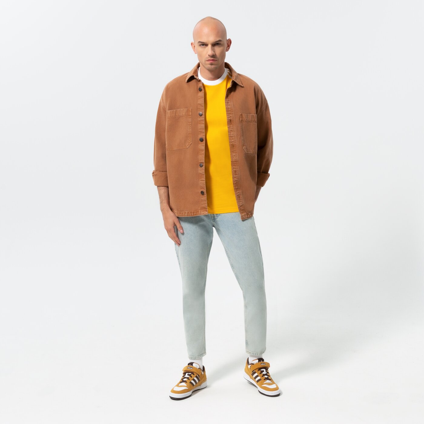 Мъжка тениска ADIDAS ТЕНИСКА 3-STRIPES he9550 цвят жълт