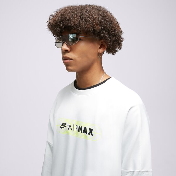 Мъжки суичър NIKE СУИТЧЪР MAX PK CREW WHT/VLT SWEATSHIRT fb1437-100 цвят бял