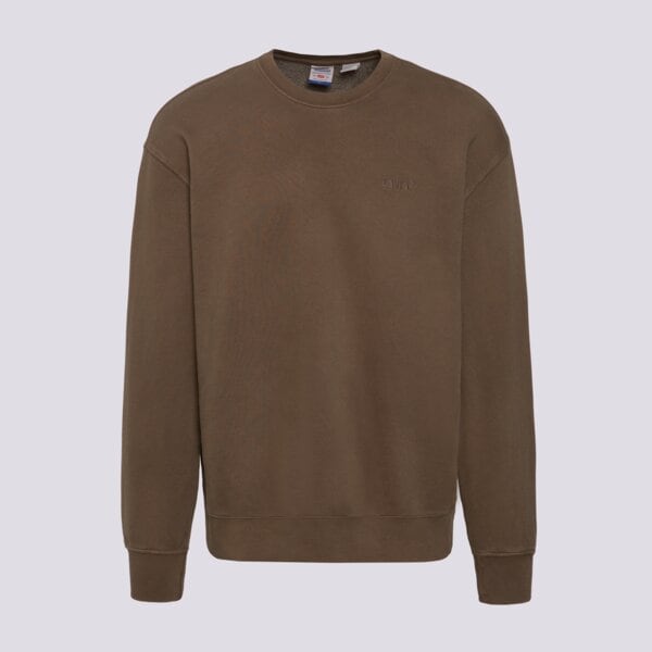 Мъжки суичър LEVI'S СУИТЧЪР AUTHENTIC CREW BROWNS a9244-0034 цвят кафяв