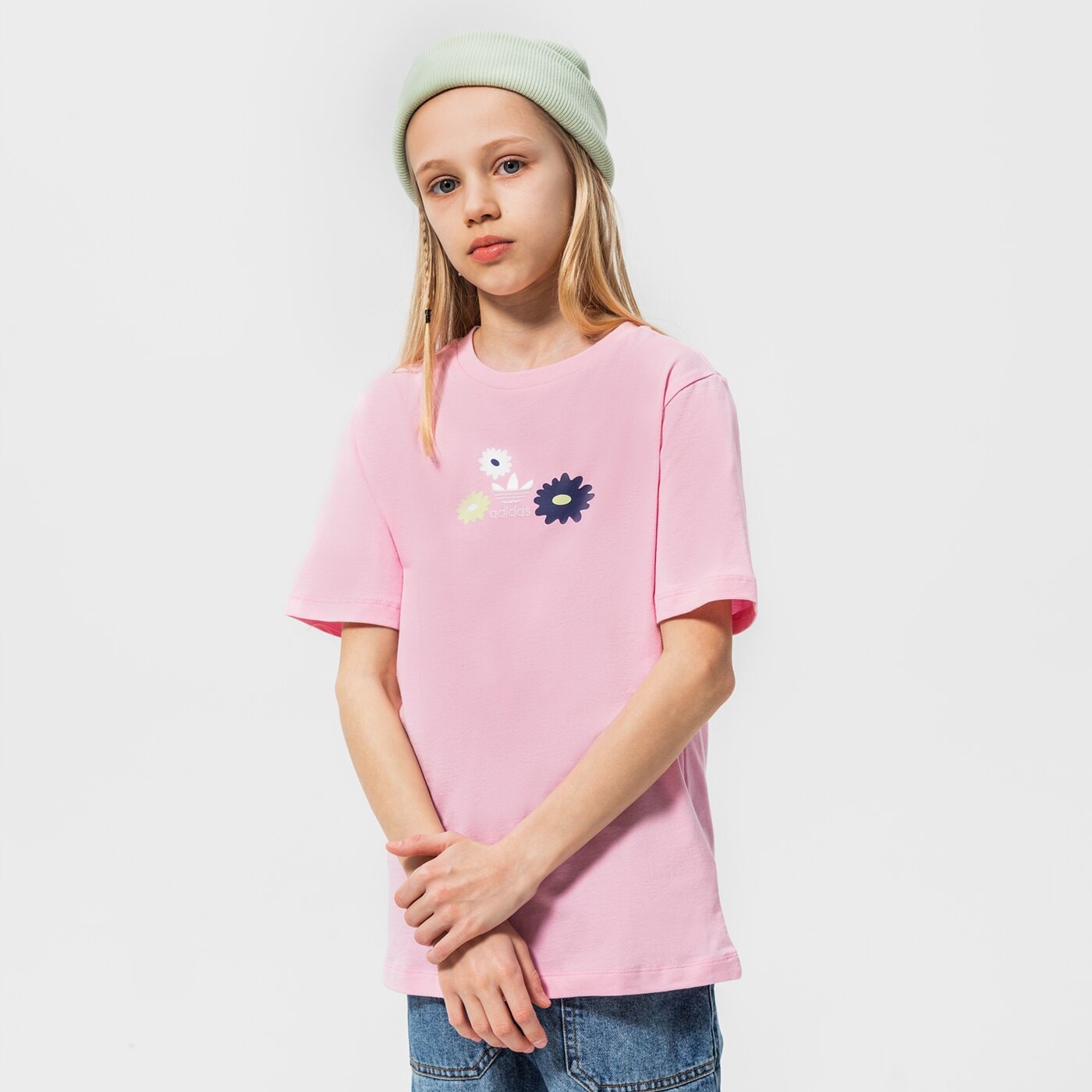 Детска тениска ADIDAS ТЕНИСКА TEE GIRL hf7466 цвят розов