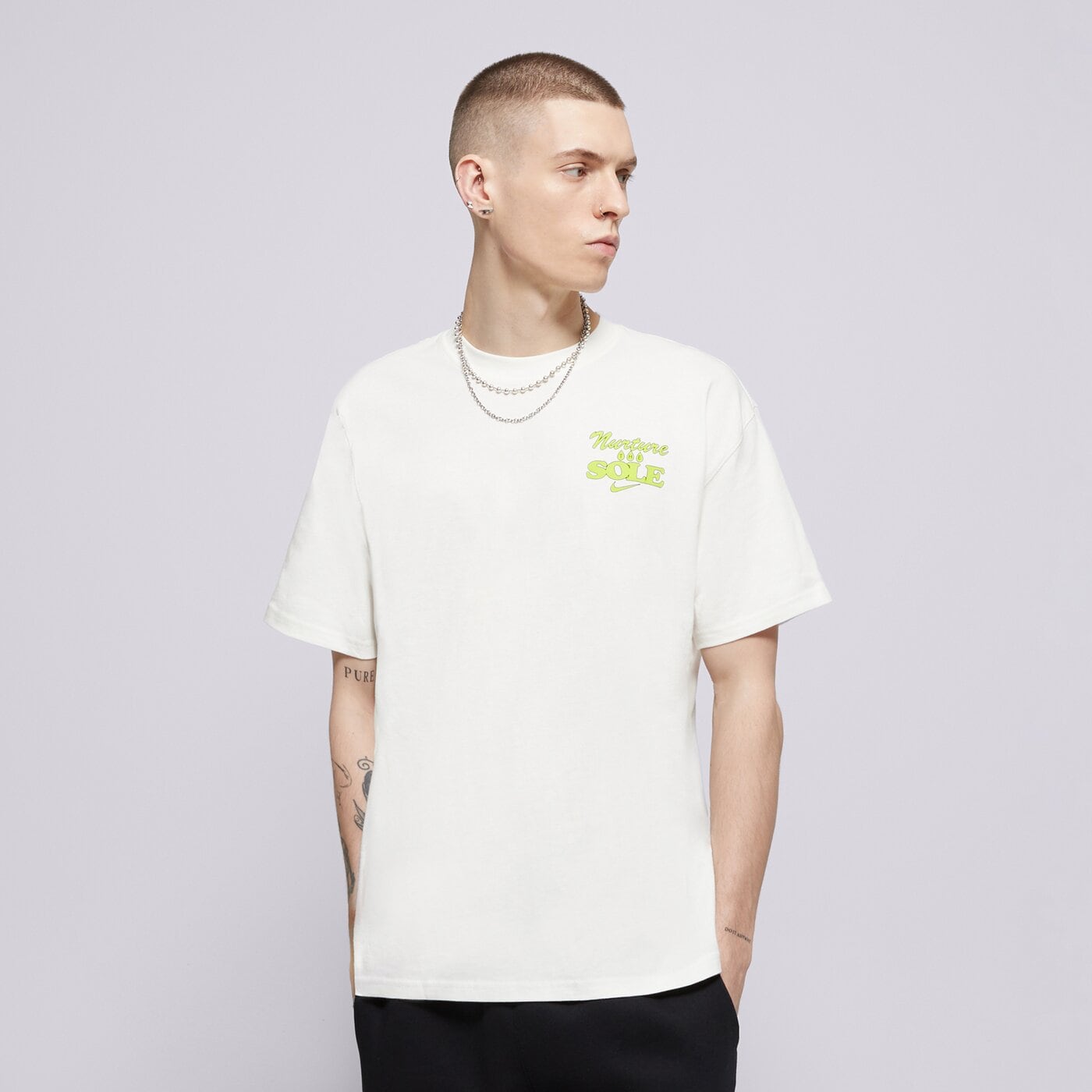 Мъжка тениска NIKE ТЕНИСКА U NSW TEE M90 OC BLOOMING hj0597-133 цвят бежов