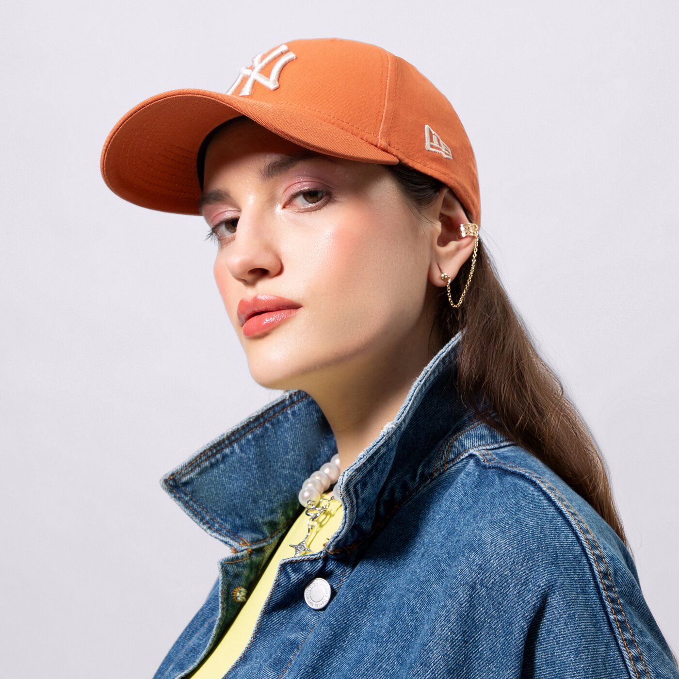 Мъжка шапка с козирка NEW ERA ШАПКА LE 940 NYY RDW NEW YORK YANKEES 60298722 цвят оранжев