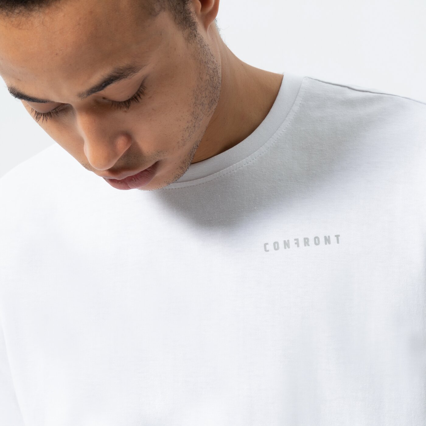 Мъжка тениска CONFRONT ТЕНИСКА CLASSIC cf122tsm72001 цвят бял