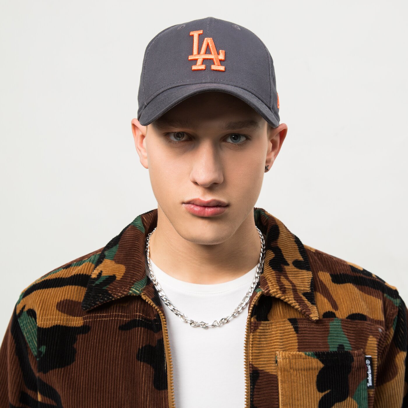 Мъжка шапка с козирка NEW ERA ШАПКА 9FORTY LA DODGERS GRH LOS ANGELES DODGERS GRH 60141857 цвят сив