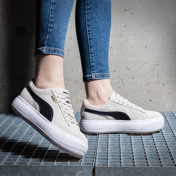 Дамски маратонки PUMA SUEDE MAYU 38068601 цвят бежов