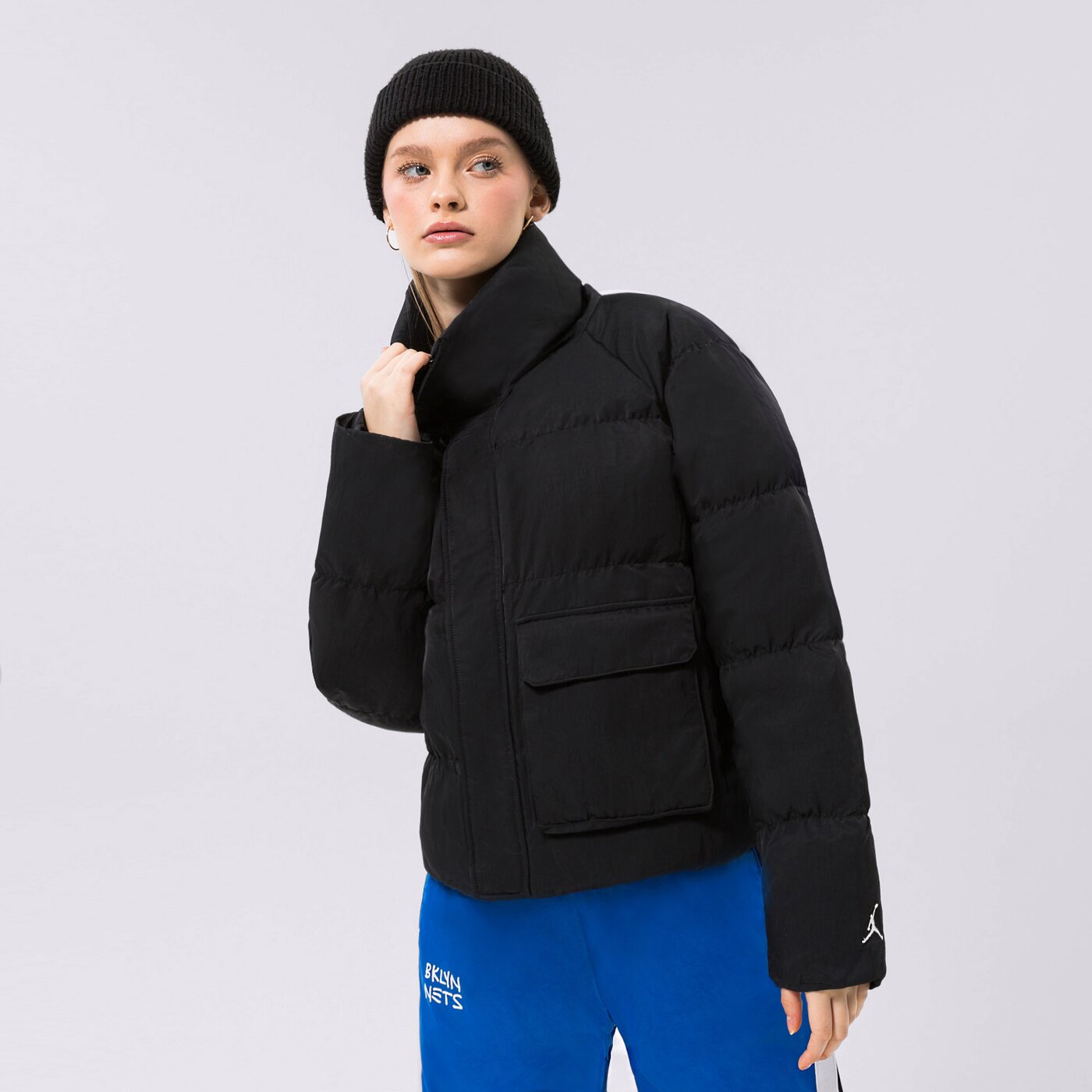 Дамско зимно яке JORDAN ЯКЕ ЗИМНО W J FLIGHT PUFFER CORE dr0546-010 цвят черен