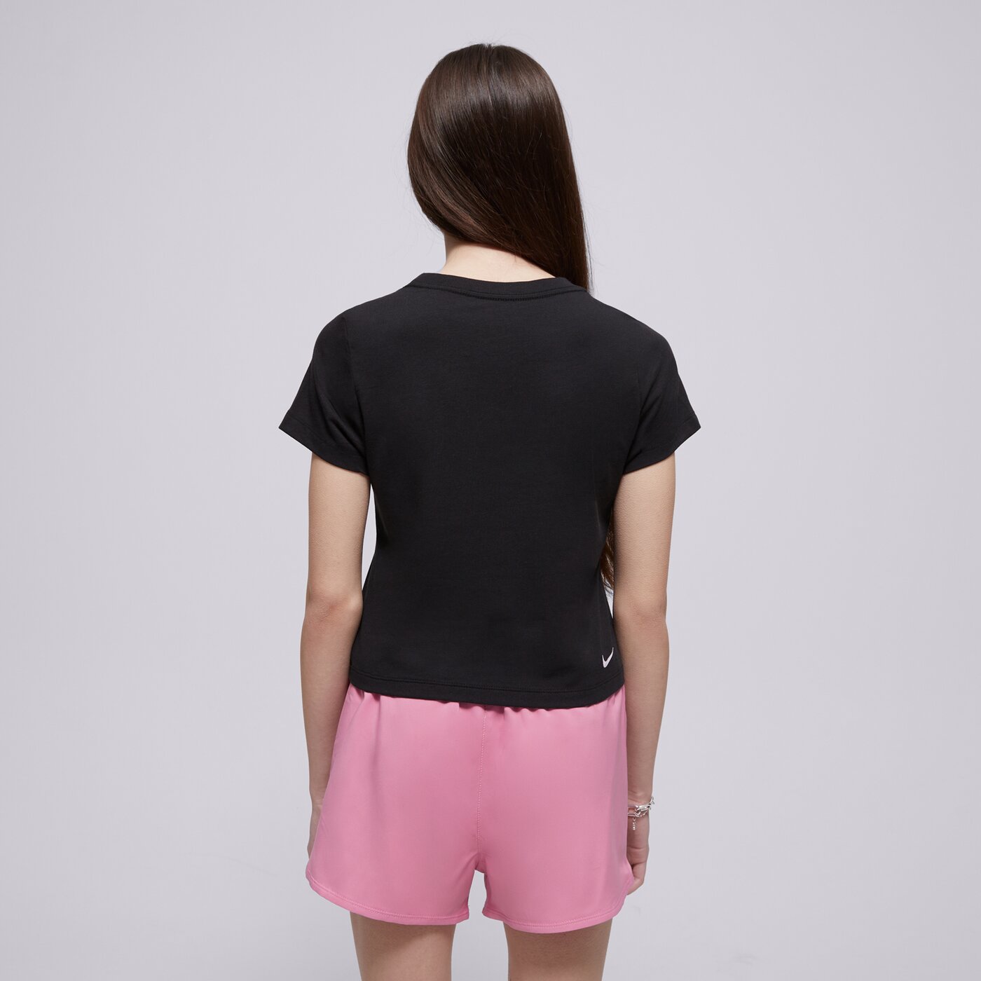 Детска тениска NIKE ТЕНИСКА G NSW TEE BOW GIRL hq2344-010 цвят черен