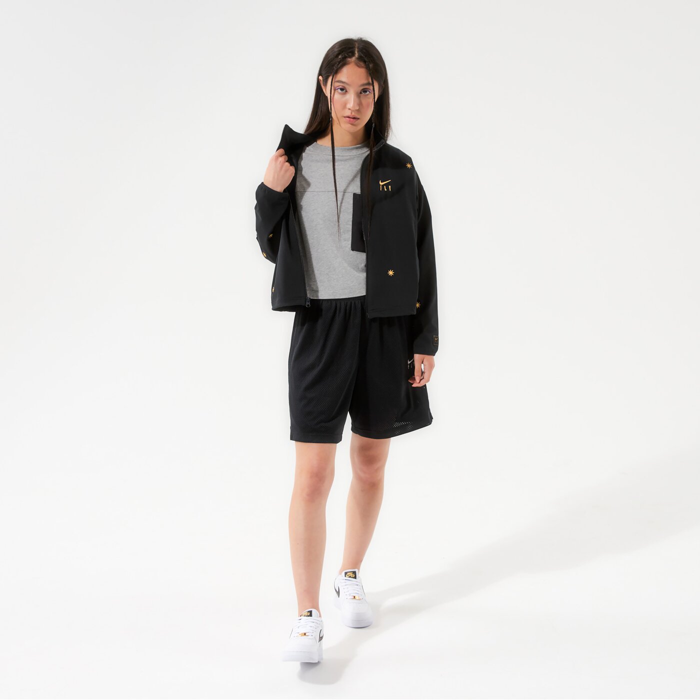 Дамско преходно яке NIKE ЯКЕ W NK DF SEASONAL FLY JKT NBA da6488-010 цвят черен