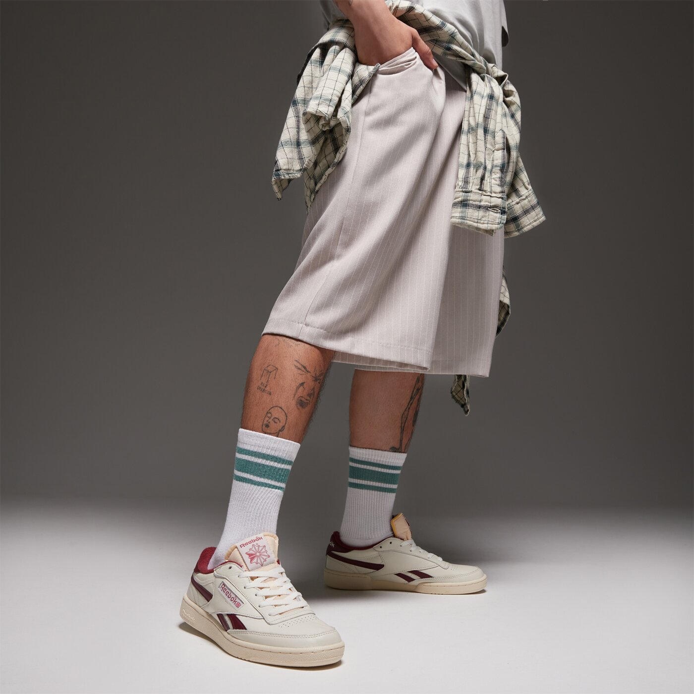 Мъжки маратонки REEBOK CLUB C REVENGE VINTAGE 100233964m цвят бял