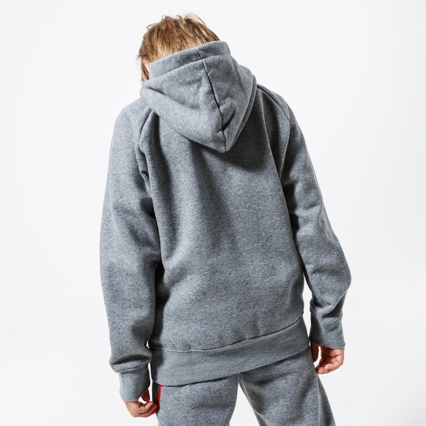 Детски суичър JORDAN СУИТЧЪР С КАЧУЛКА JDB JUMPMAN LOGO BOY 956326-geh цвят сив