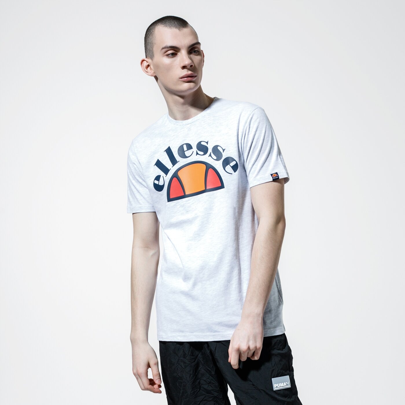 Мъжка тениска ELLESSE ТЕНИСКА TEDI she09993whitemarl цвят сив