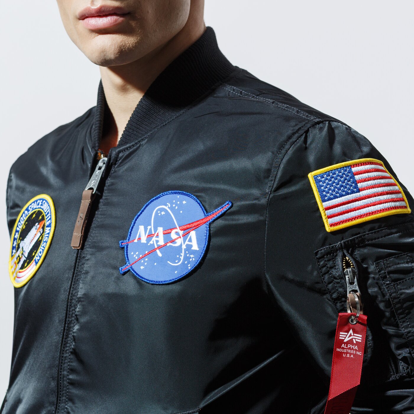 Мъжко зимно яке ALPHA INDUSTRIES ЯКЕ ЗИМНО MA-1 VF NASA 16610703 цвят черен