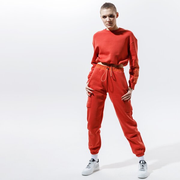 Дамски суичър NIKE СУИТЧЪР W NSW CREW FLC UU dd3603-852 цвят оранжев