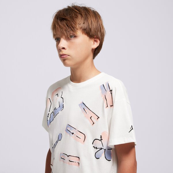 Детска тениска JORDAN ТЕНИСКА JDG 23 THROWBACK SS TEE GIRL 45f263-782 цвят кремав