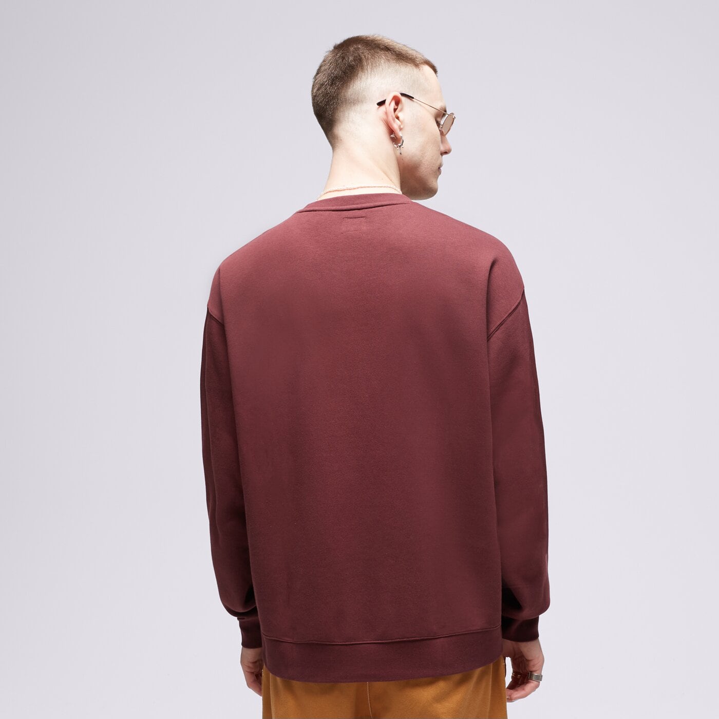 Мъжки суичър LEVI'S СУИТЧЪР RELAXD GRAPHIC CREW 38712-0209 цвят бордо