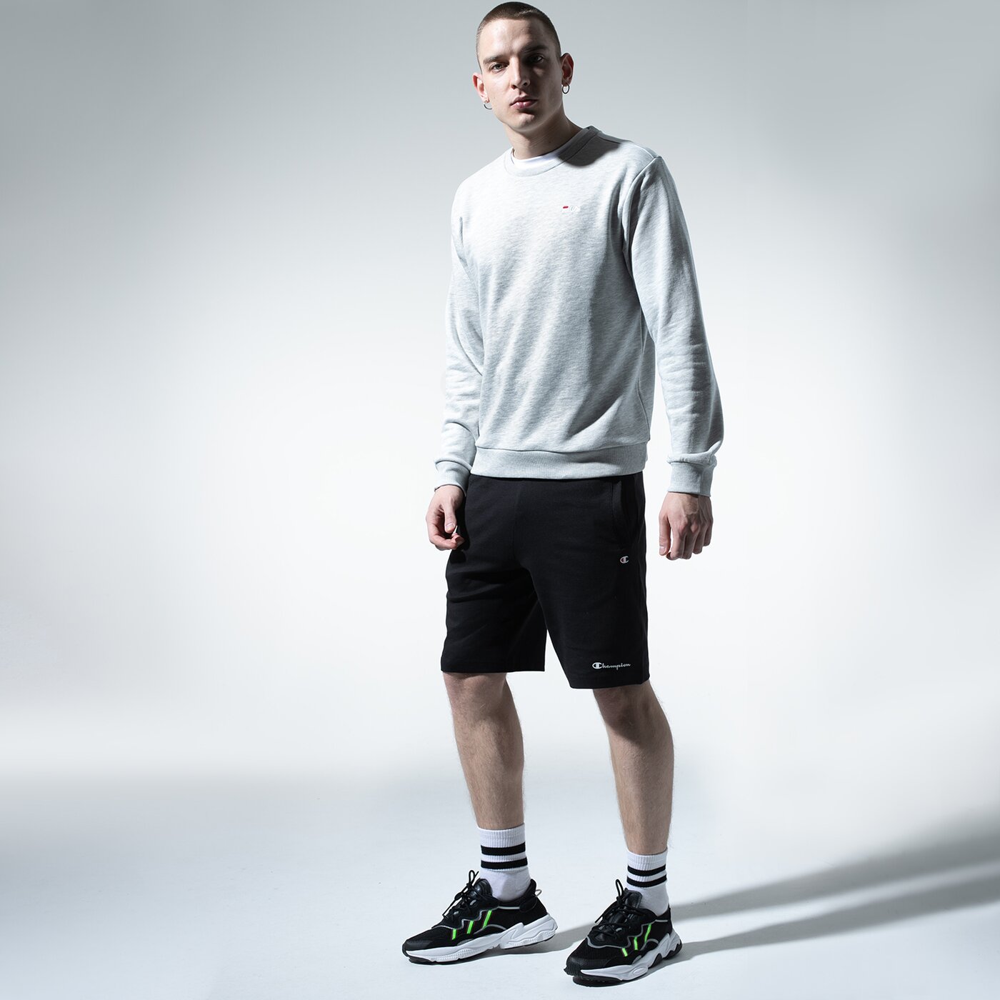 Мъжки суичър FILA СУИТЧЪР EFIM CREW SWEAT 688164b13 цвят сив