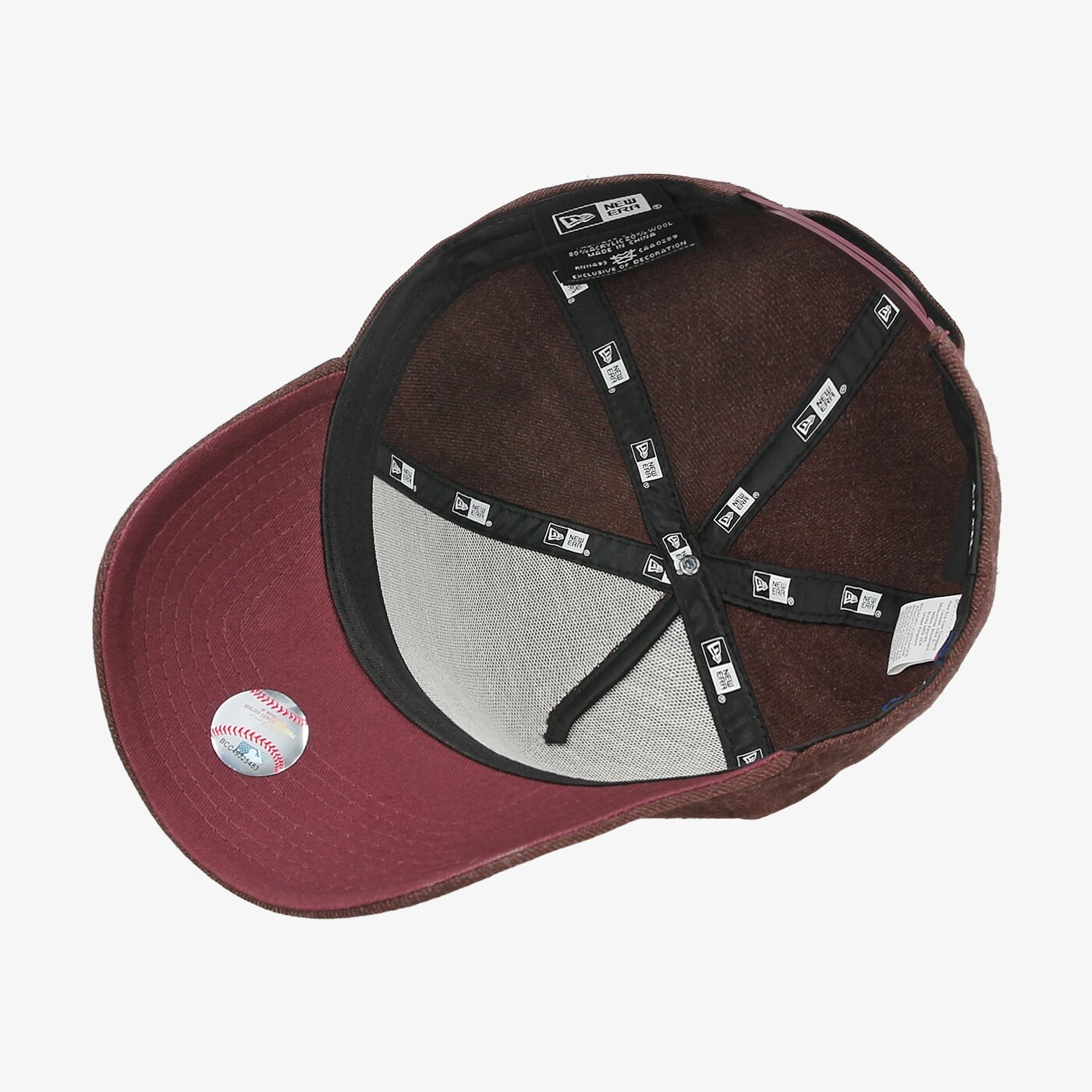 Дамска шапка с козирка NEW ERA ШАПКА SEASONAL HEATHER AFRAME PIT PIRATES HMR 80536452 цвят бордо