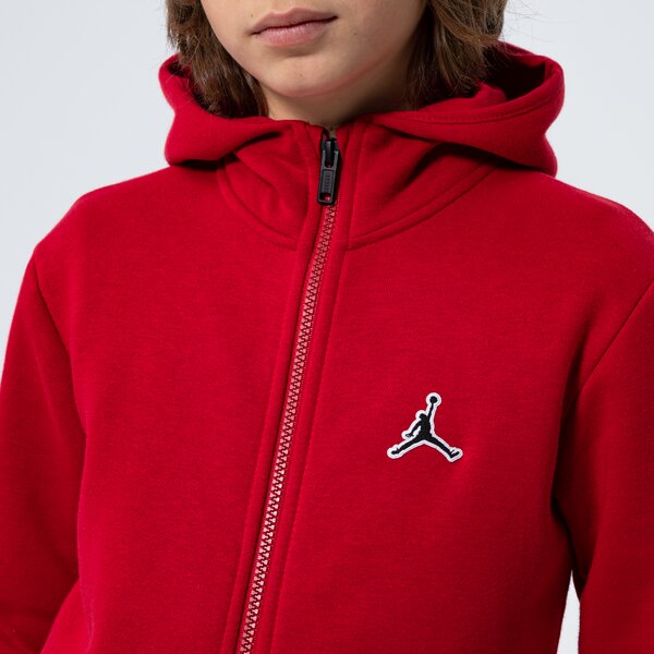 Детски суичър JORDAN СУИТЧЪР СЪС ЗАКОПЧАВАНЕ С КАЧУЛКА FZ HOODIE BOY 95a714-r78 цвят червен