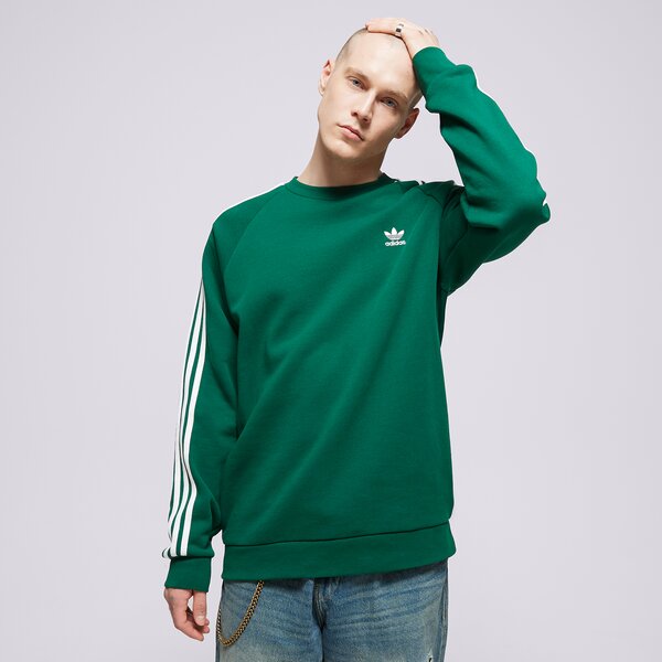 Мъжки суичър ADIDAS СУИТЧЪР 3-STRIPES CREW ia4863 цвят зелен