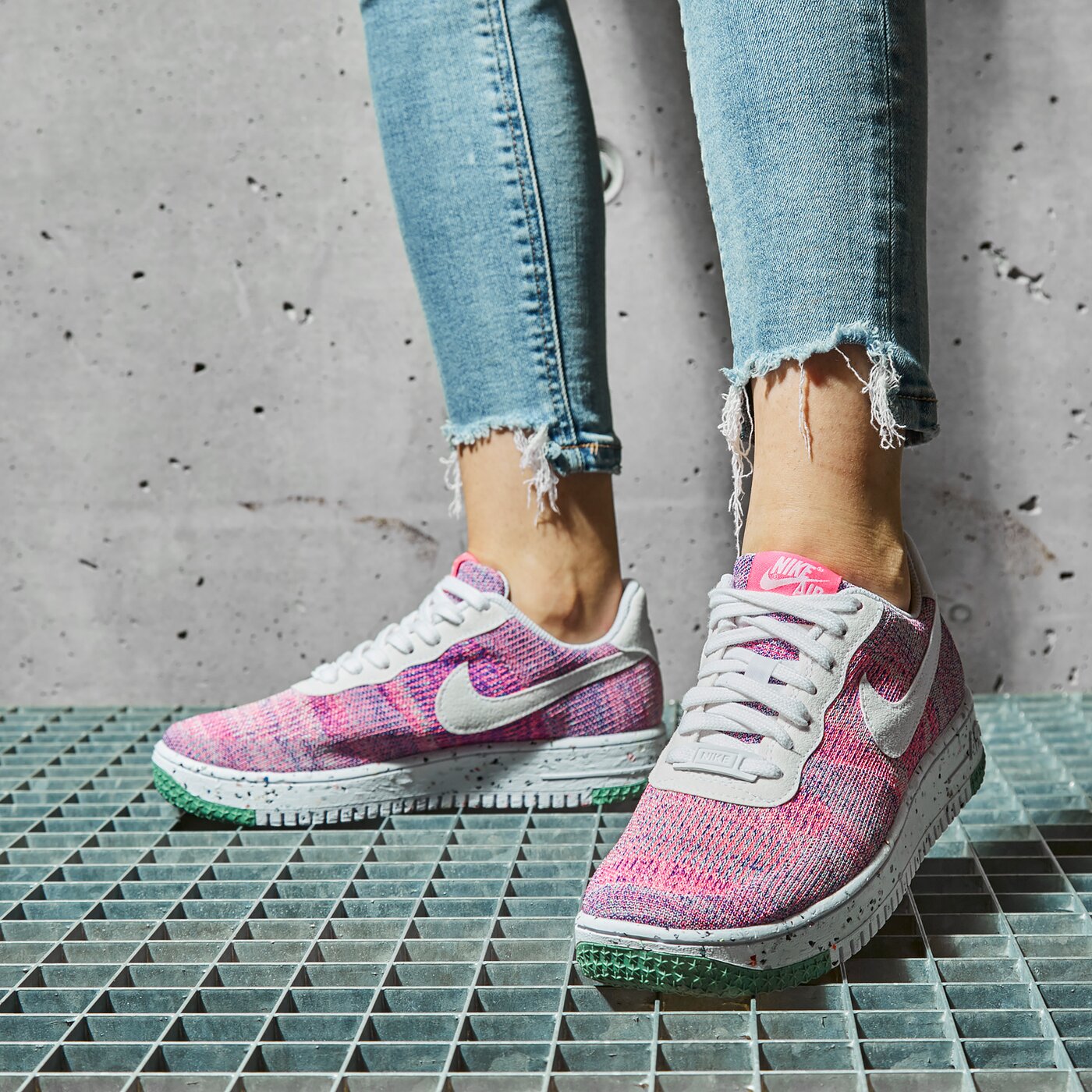 Дамски маратонки NIKE W AF1 CRATER FLYKNIT dc7273-500 цвят многоцветен