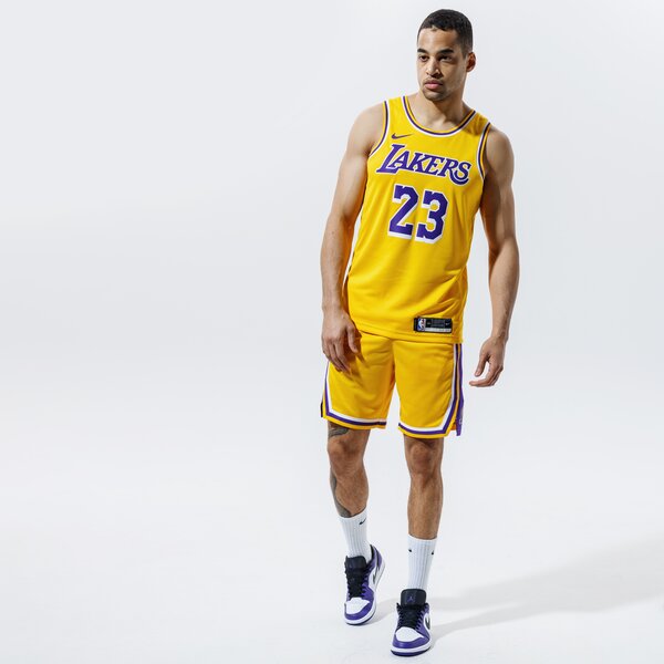 Мъжка тениска JORDAN ПОТНИК LAKERS JAMES SWINGMAN ICON 2020 NBA cw3669-734 цвят жълт