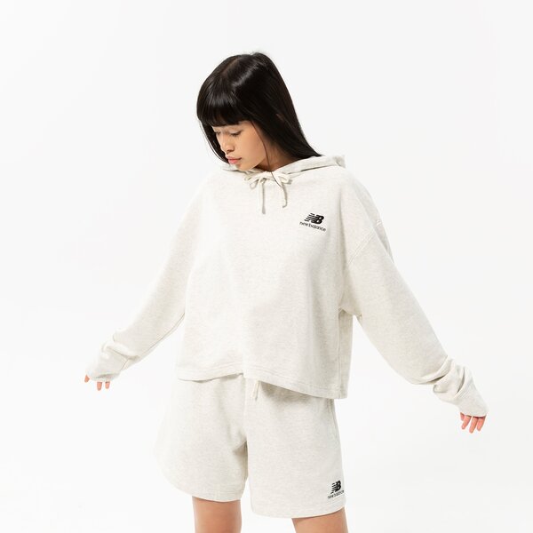 Дамски суичър NEW BALANCE СУИТЧЪР С КАЧУЛКА NB ESSENTIALS UNI-SSENTIALS CR ut21502sah цвят сив