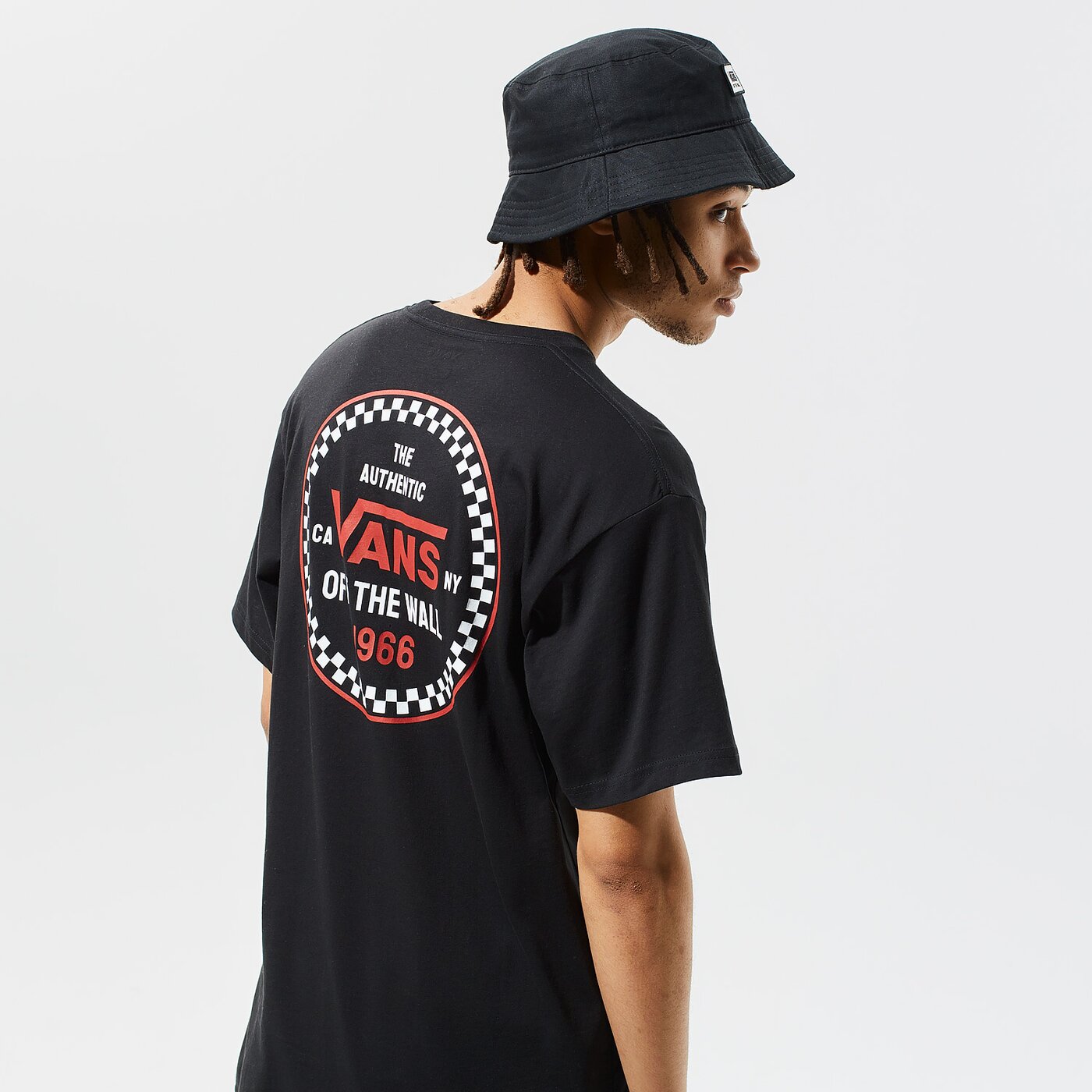 Мъжка тениска VANS ТЕНИСКА CHECKER 66 SS vn0a4robblk1 цвят черен