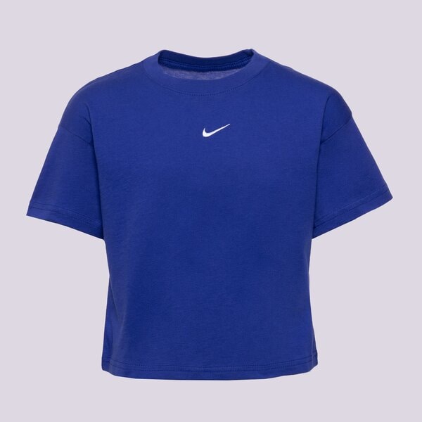 Детска тениска NIKE ТЕНИСКА G NSW TEE BOXY ESSNTL LBR GIRL fz5559-539 цвят син