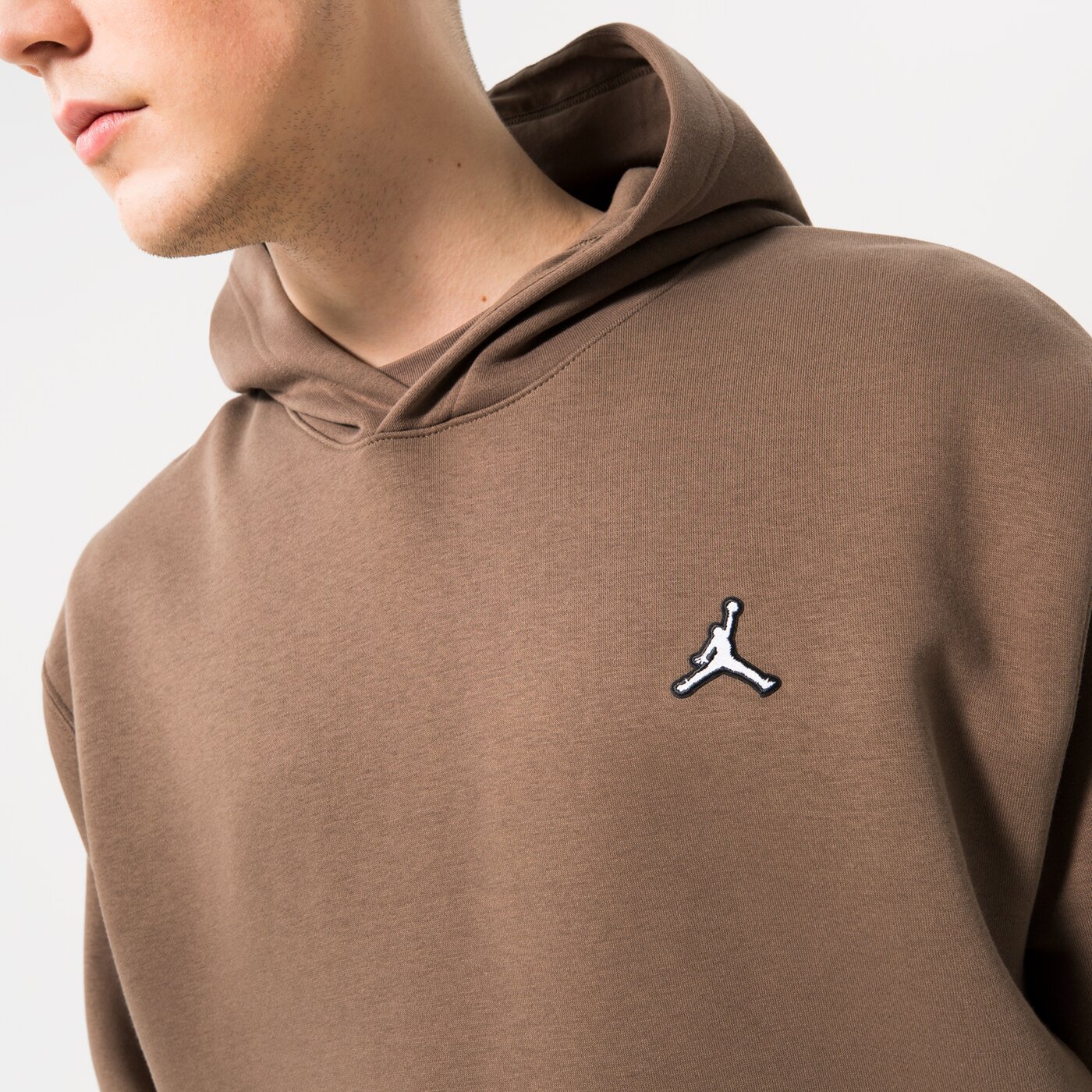 Мъжки суичър JORDAN СУИТЧЪР M J ESS FLC PO dq7466-274 цвят кафяв